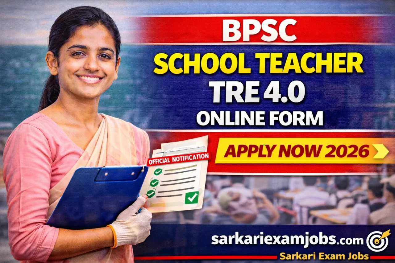 BPSC School Teacher TRE 4.0 Recruitment 2026