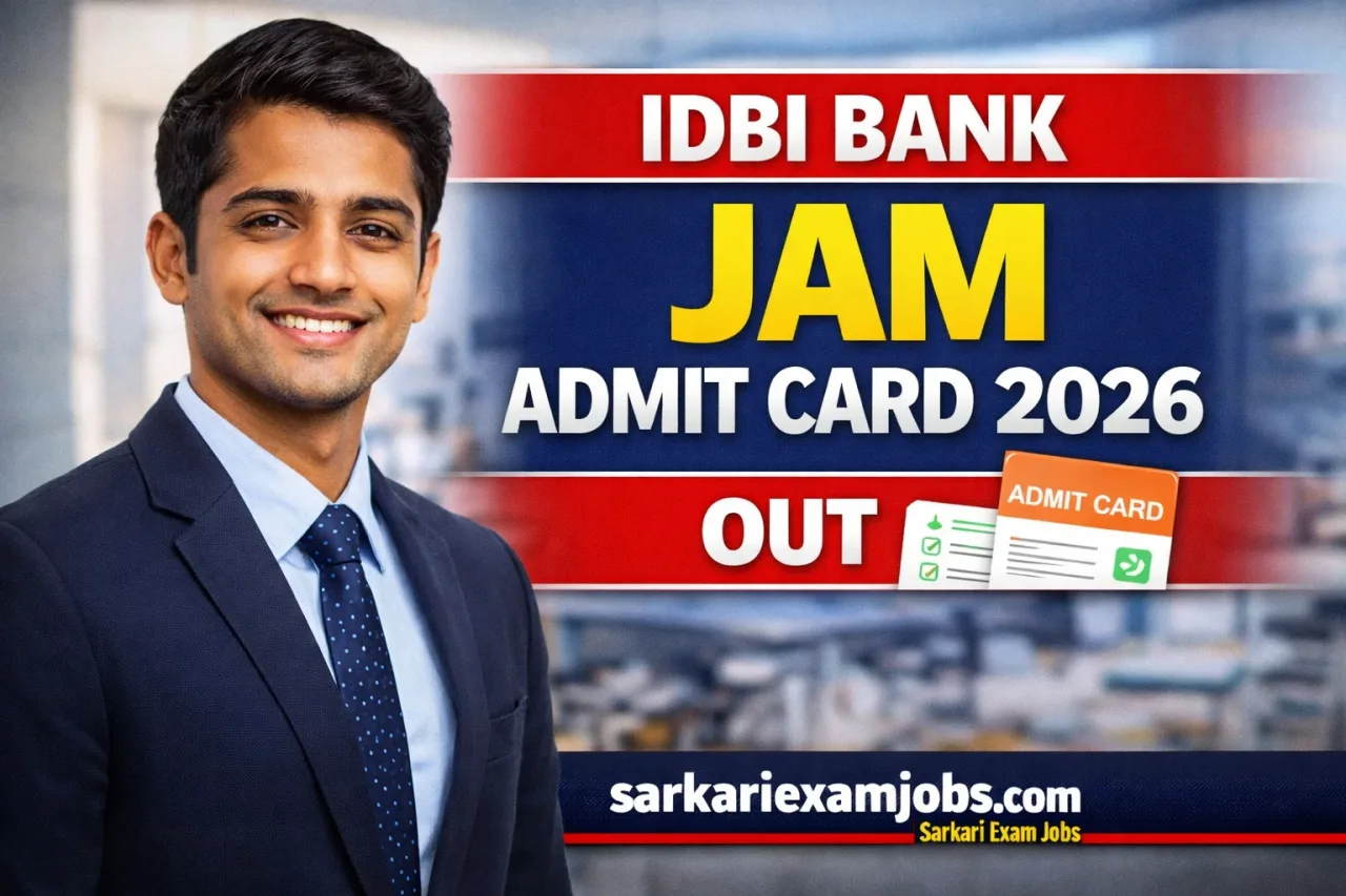 IDBI Bank JAM Admit Card 2026 – Out