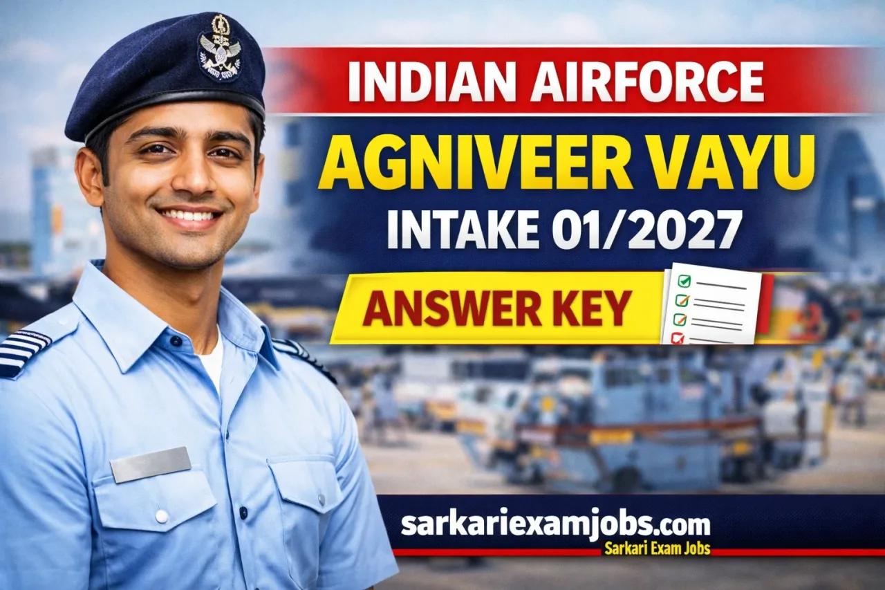 Indian Airforce Agniveer Vayu Intake 01/2027 Answer Key – Out
