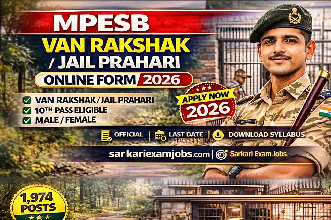 MPESB Van Rakshak / Jail Prahari Recruitment 2026
